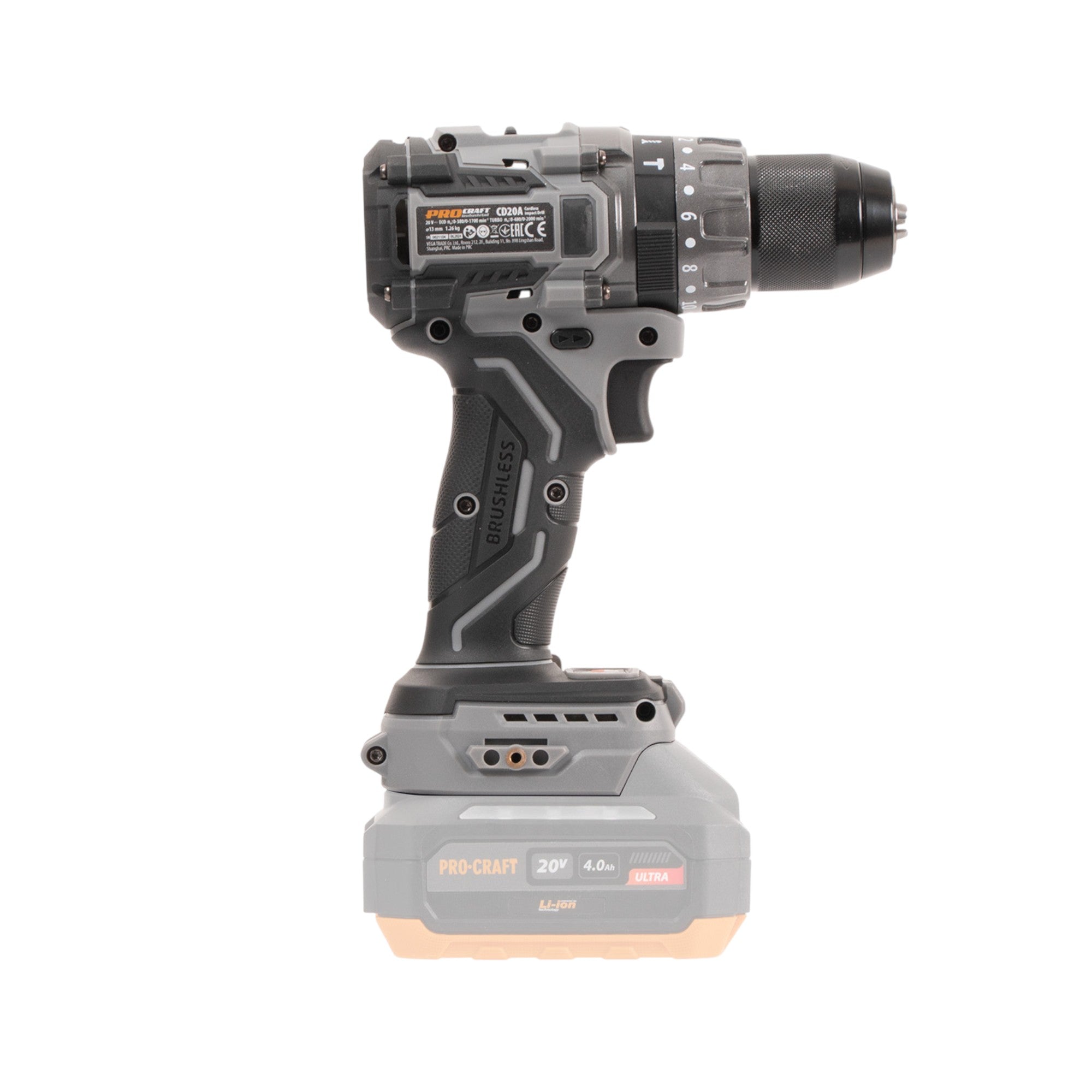 Procraft Industrial CD20Abb Akku Schlagbohrschrauber 20 V 85 Nm 1x Akku 4 0 Ah Ladegeraet RHINO Toolcase 3 - toolbrothers