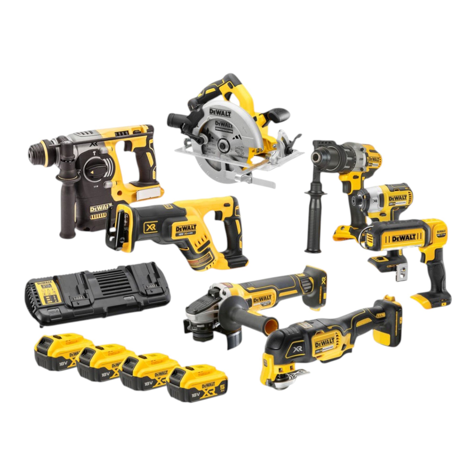 DeWalt DCK 853 P4T Akku Werkzeug Set 18 V DCD 996 DCF 887 DCH 273 DCG 405 DCS 367 DCS 356 DCS 565 DCL 050 4x Akku 5 0 Ah Ladegeraet 4x T STAK Trolley 1 - toolbrothers