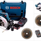 Bosch GKS 18 V-57 G Akku Kreissäge 18 V 165 mm Professional in L-Boxx ( 06016A2101 ) + 2x Akku 5,0Ah + Lader + 1x Sägeblatt - Toolbrothers