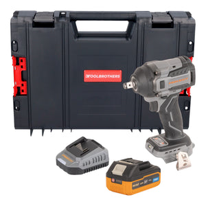 Procraft Industrial IW550Abb Akku Schlagschrauber 20 V 550 Nm 1/2" + 1x Akku 4,0 Ah + Ladegerät + RHINO Toolcase