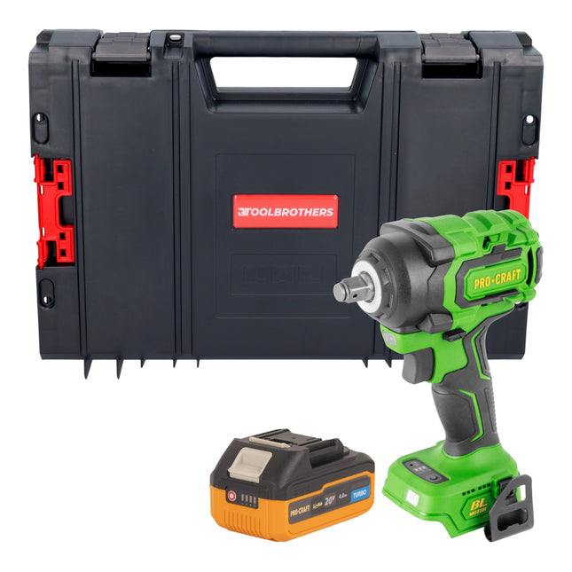 Procraft PWA18bb Akku Schlagschrauber 20 V 550 Nm 1 2 Brushless 1x Akku 4 0 Ah RHINO Toolcase ohne Ladegeraet 0 - toolbrothers
