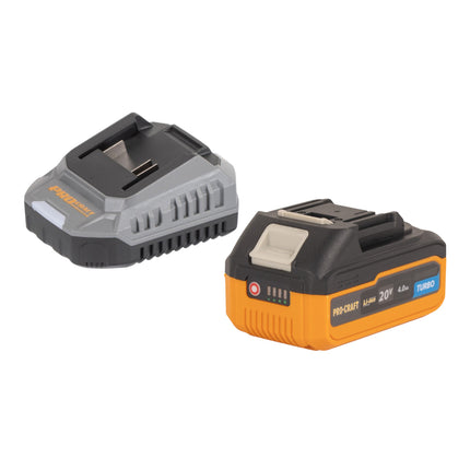 Procraft Industrial AG125Abb Akku Winkelschleifer 20 V 125 mm Brushless 1x Akku 4 0 Ah Ladegeraet RHINO Toolcase 4 - toolbrothers