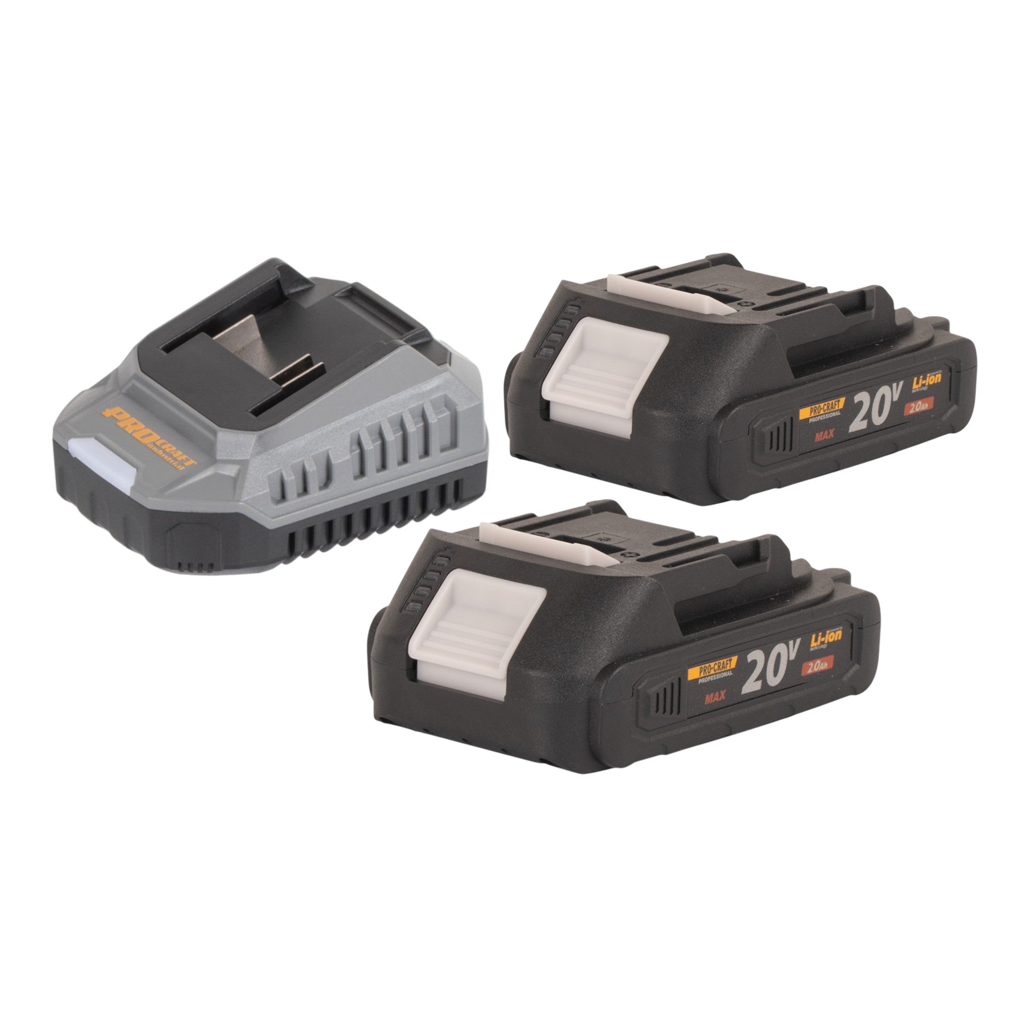 Procraft PHA40bb Akku Bohrhammer 20 V 2 6 J SDS plus Brushless 2x Akku 2 0 Ah Ladegeraet 3 - toolbrothers
