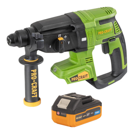 Procraft PHA40bb Akku Bohrhammer 20 V 2 6 J SDS plus Brushless 1x Akku 4 0 Ah ohne Ladegeraet 0 - toolbrothers