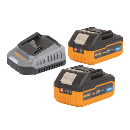 Procraft PHA40bb Akku Bohrhammer 20 V 2 6 J SDS plus Brushless 2x Akku 4 0 Ah Ladegeraet RHINO Toolcase 4 - toolbrothers