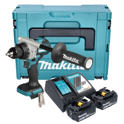 Makita DDF 492 RMJ Akku Bohrschrauber 18 V 141 Nm Brushless 2x Akku 4 0 Ah Ladegeraet Makpac 0 - toolbrothers