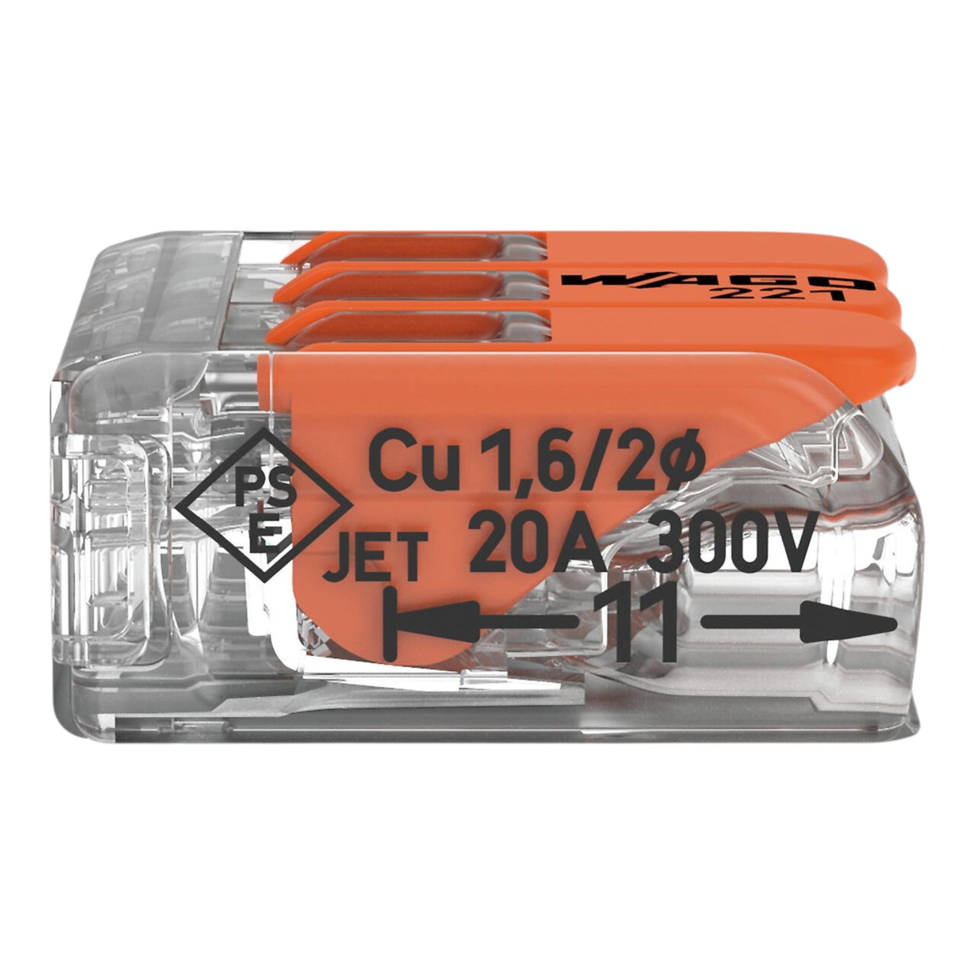 Wago 221 413 Verbindungsklemme 3 x 4 mm 50 Stueck 3 - toolbrothers