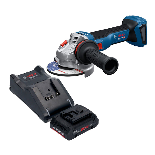 Bosch GWS 18V 11 Professional Akku Winkelschleifer 18 V 125 mm 1x ProCORE Akku 4 0 Ah Ladegeraet 0 - toolbrothers