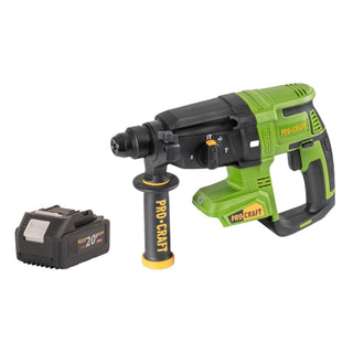 Procraft PHA40bb Akku Bohrhammer 20 V 2 6 J SDS plus Brushless 1x Akku 4 0 Ah ohne Ladegeraet 0 - toolbrothers