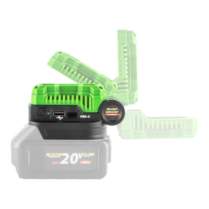 Procraft LL20bb Akku LED Strahler 20 V 500 lm 1x Akku 2 0 Ah Ladegeraet 4 - toolbrothers