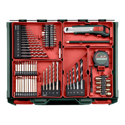 Metabo SB 650 Set Schlagbohrmaschine 650 W 10 Nm 78 tlg Zubehoer Set 600742710  3 - toolbrothers