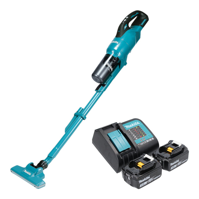 Makita DCL 286 FSF2 Akku Staubsauger 18 V 0 25 l Brushless 2x Akku 3 0 Ah Ladegeraet 0 - toolbrothers