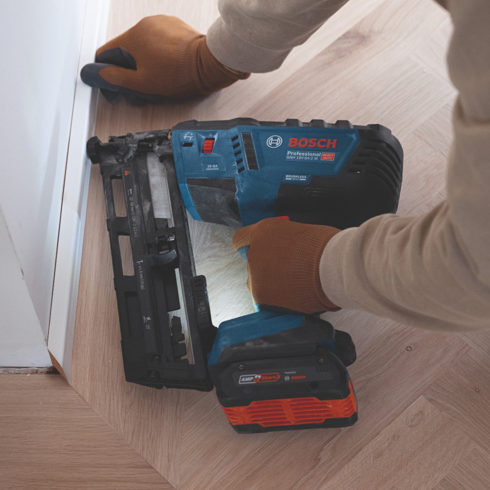 Bosch GNH 18V 64 2 M Professional Akku Holznagler 18 V 1 6 x 32 64 mm 2x Akku 4 0 Ah Ladegeraet 4 - toolbrothers