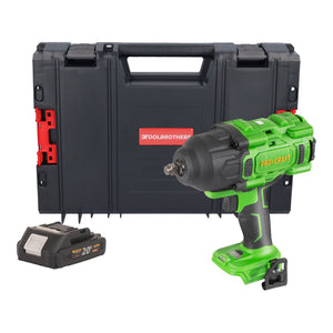 Procraft PWA80bb Akku Schlagschrauber 20 V 1600 Nm 1/2" Brushless + 1x Akku 2,0 Ah + RHINO Toolcase - ohne Ladegerät