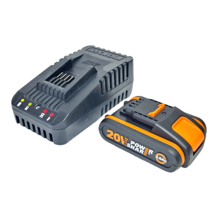 Worx WA3601 20 V Ladegeraet und Akku Pack Kit mit 1x Akku 2 0 Ah WA3880 Ladegeraet 0 - toolbrothers