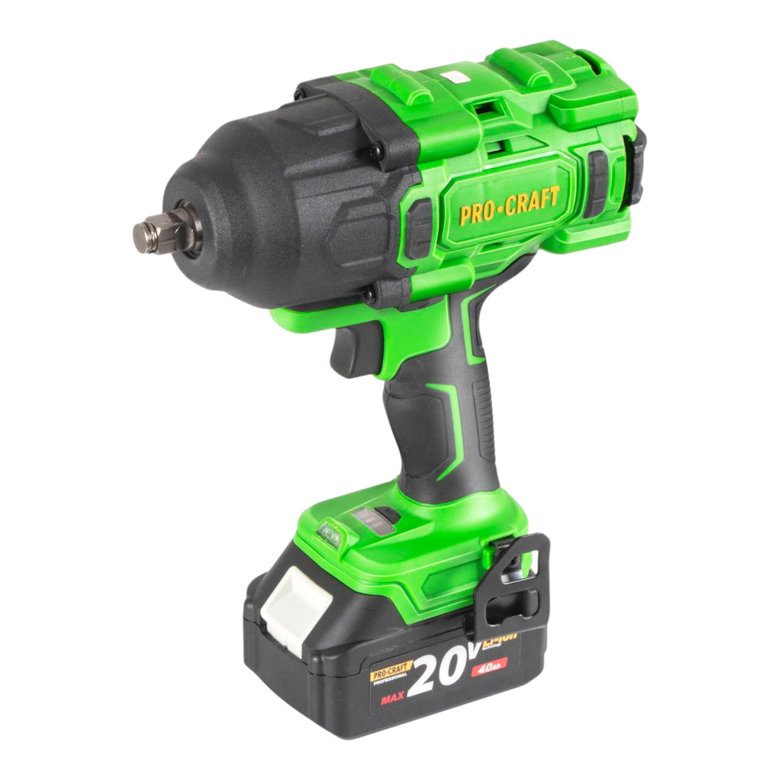 Procraft PWA80-1B-C Avvitatore a impatto a batteria 20 V 1600 Nm 1/2" Brushless + 1x batteria 4,0 Ah + caricabatteria + valigetta