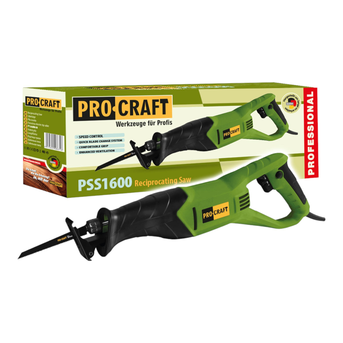 Sega a gattuccio Procraft PSS1600 800 Watt + lama