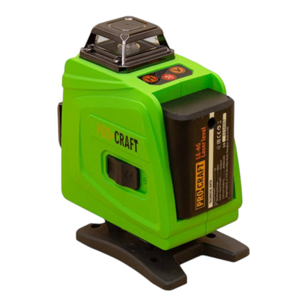 Procraft LE 4G Akku Linien Kreuzlinienlaser Set 3 7 V 40 m gruen selbstnivellierend inkl Akkus Ladegeraet Zubehoer 0 - toolbrothers