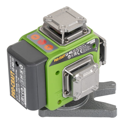 Procraft LE 4GL Akku Linien Kreuzlinienlaser Set 3 7 V 40 m gruen selbstnivellierend inkl Akkus Ladegeraet Zubehoer 1 - toolbrothers