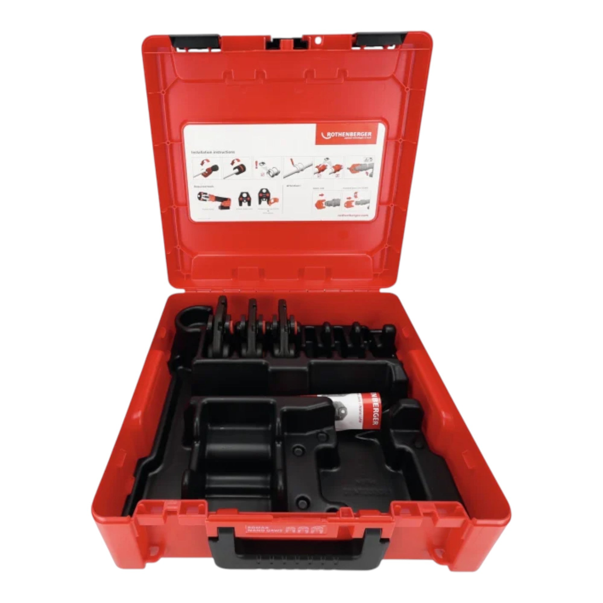 Rothenberger ROMAX NANO iJAWs SV 15 22 28 mm Pressbacken Set 3 tlg 1000004939 Rocase 3 - toolbrothers