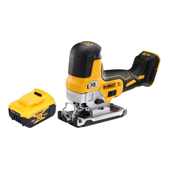 DeWalt DCS 335 N Akku Stichsaege 18 V 135 mm Brushless 1x Akku 5 0 Ah ohne Ladegeraet 0 - toolbrothers