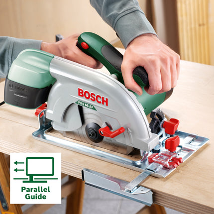 Bosch PKS 66 A Handkreissaege 1600 Watt 190 mm 0603502002 Saegeblatt Paralellanschlag CleanSystem Box 3 - toolbrothers