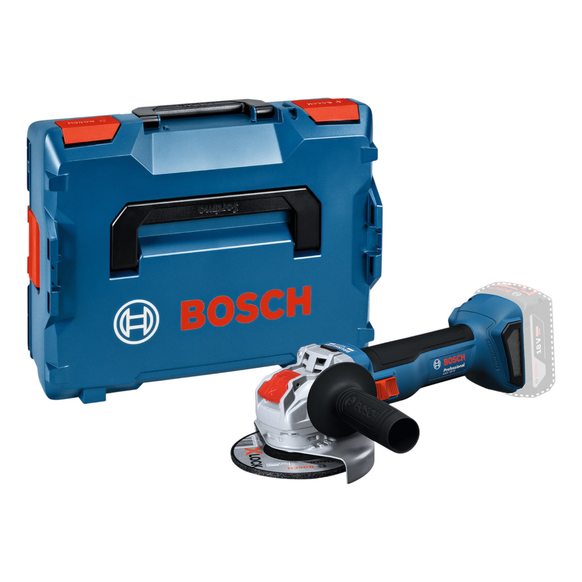 Bosch GWS 18V-8 Professional Akku Winkelschleifer 18 V 125 mm ( 06019N9101 ) Brushless + L-Boxx  - ohne Akku, ohne Ladegerät