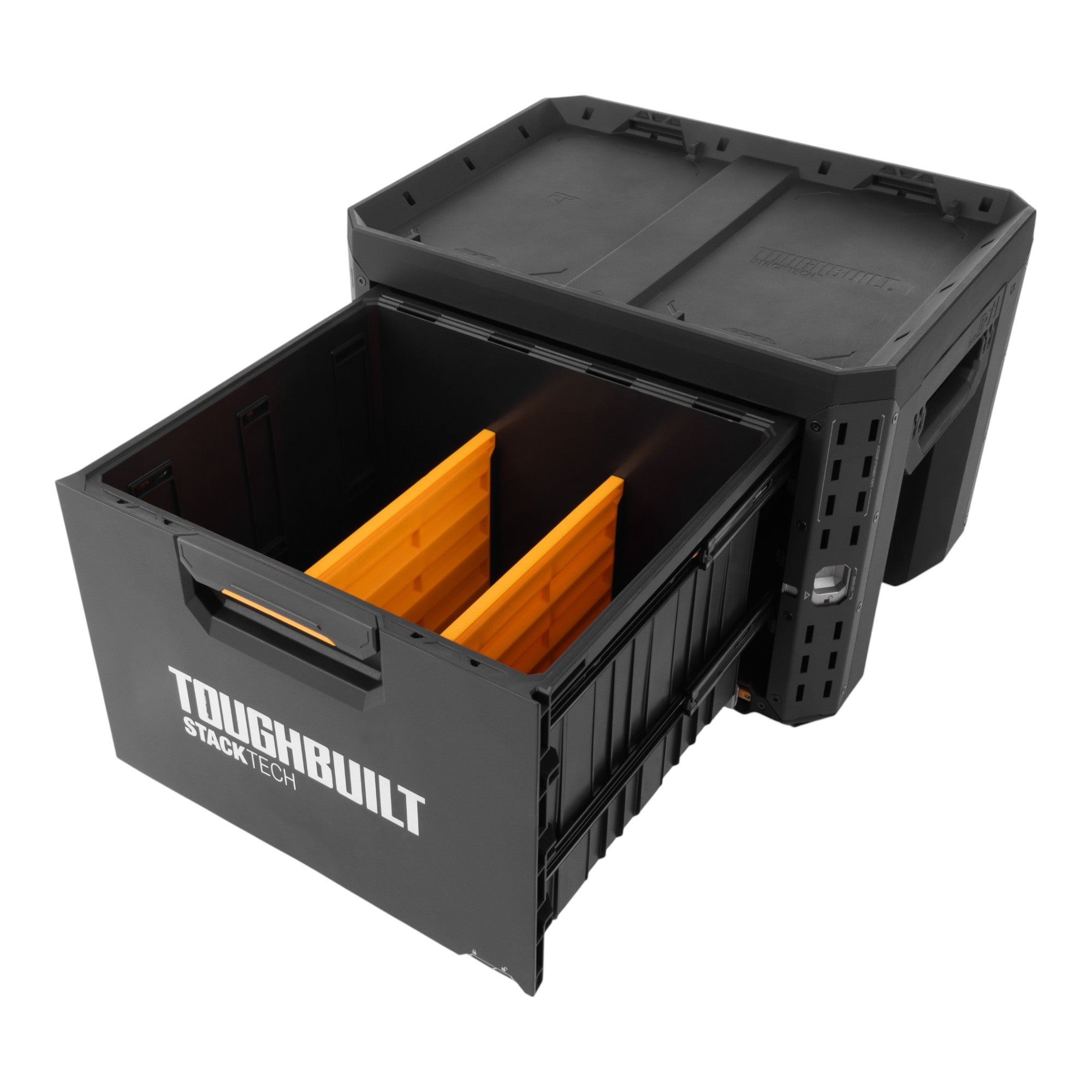 Toughbuilt STACKTECH Werkzeug Box abschliessbar mit 1 Schublade 533 x 406 x 395 mm TB B1 D 71  1 - toolbrothers