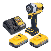DeWalt DCF 921 H2 Akku Schlagschrauber 18 V 400 Nm 1 2 Brushless 2x Powerstack Akku 5 0 Ah Ladegeraet 0 - toolbrothers