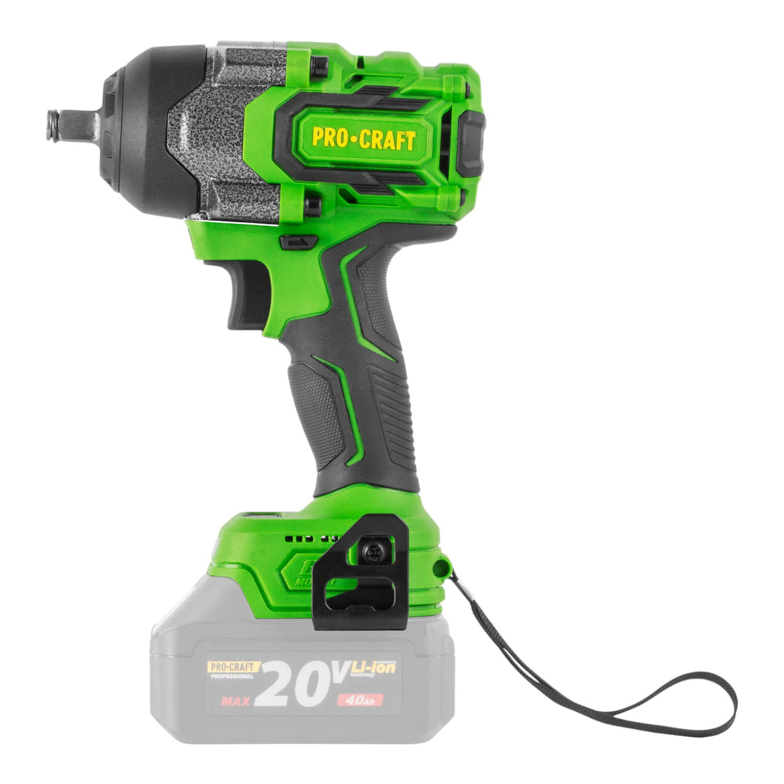 Avvitatore a impatto a batteria Procraft PWA36bb 20 V 850 Nm 1/2" Brushless + 1x batteria 4,0 Ah + valigetta porta attrezzi RHINO - senza caricabatteria
