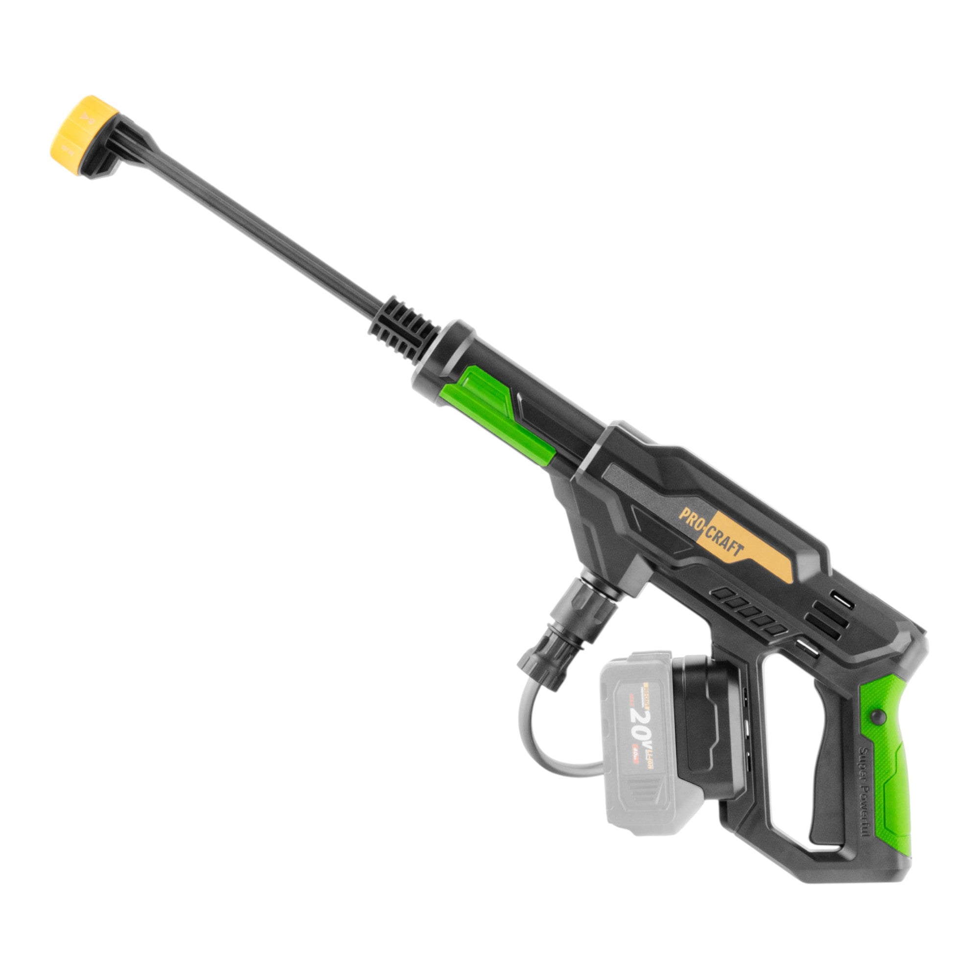 Procraft CW20bb Akku Hochdruckreiniger 20 V 30 bar 180 l h Brushless 1x Akku 2 0 Ah Ladegeraet Koffer 4 - toolbrothers