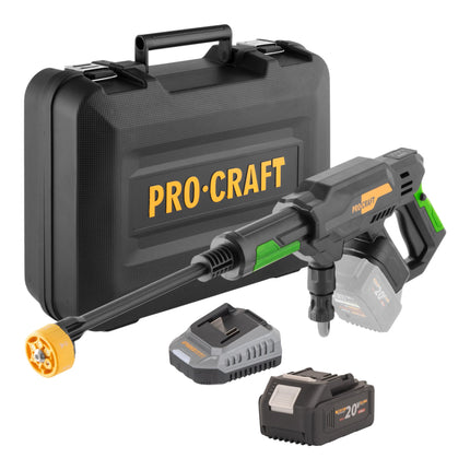Procraft CW20bb Akku Hochdruckreiniger 20 V 30 bar 180 l h Brushless 1x Akku 4 0 Ah Ladegeraet Koffer 0 - toolbrothers