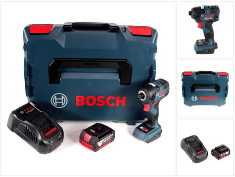 Bosch GDR 18 V-200 C Akku Drehschlagschrauber 18 V 1/4" in L-Boxx + 1 x 6,0 Ah Akku + Ladegerät - Toolbrothers