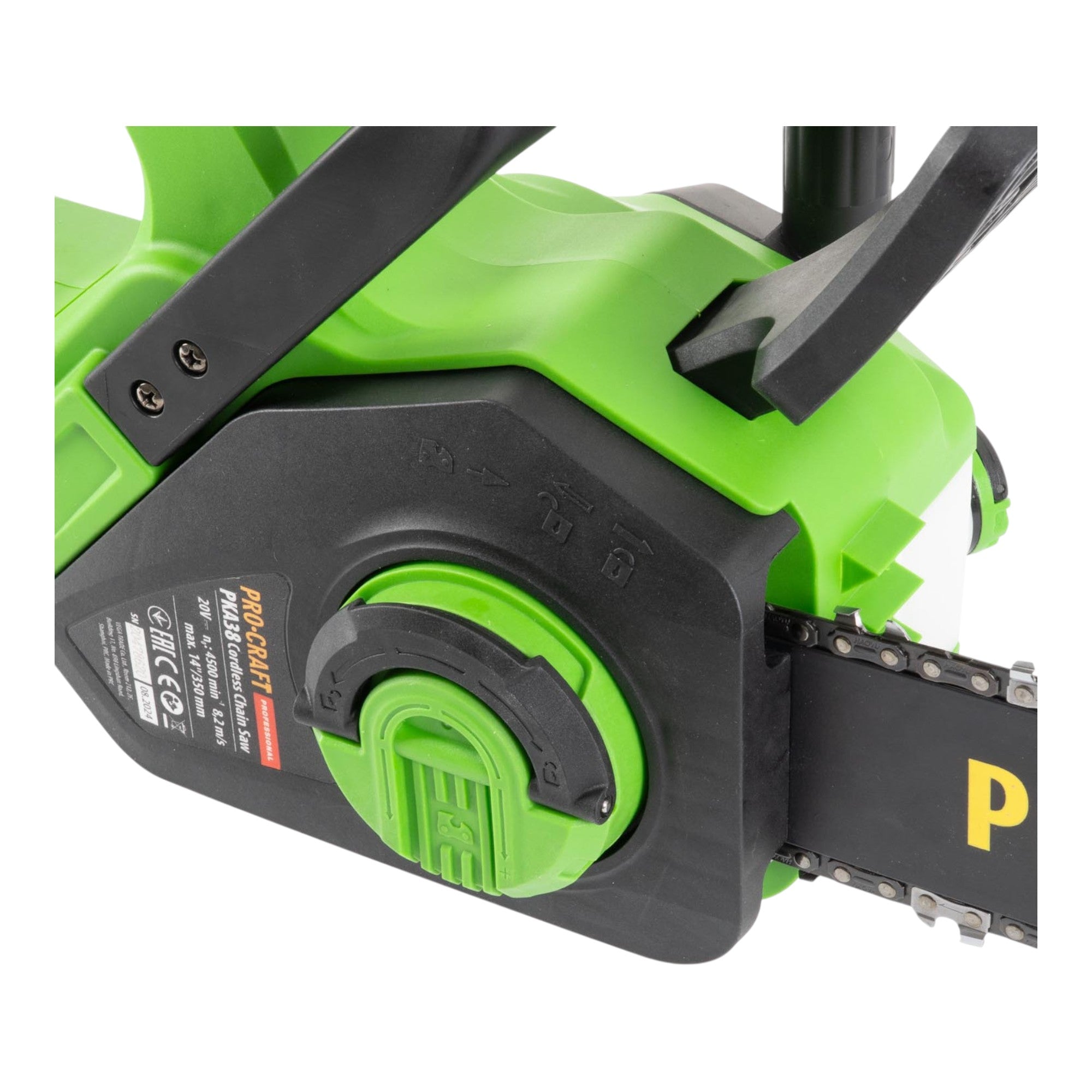 Procraft PKA38 Akku Kettensaege 20 V 304 mm Brushless 2x Akku 4 0 Ah Ladegeraet 2 - toolbrothers