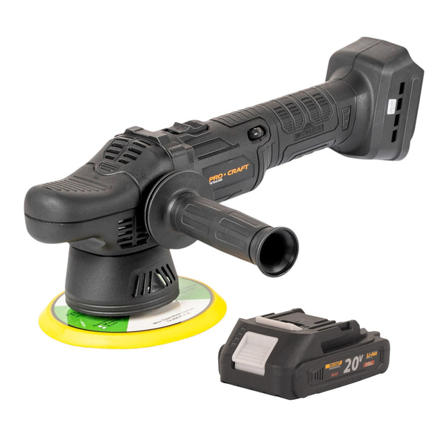 Procraft PM20bb Akku Poliermaschine 20 V 150 mm 1x Akku 2 0 Ah ohne Ladegeraet 0 - toolbrothers