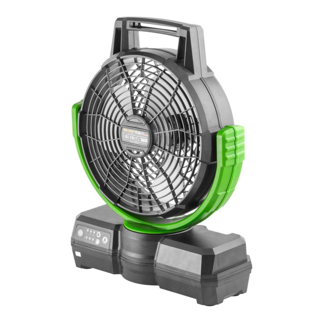 Procraft CF20bb Ventilateur sans fil 20 V 235 mm + 2x batterie 4,0 Ah + chargeur