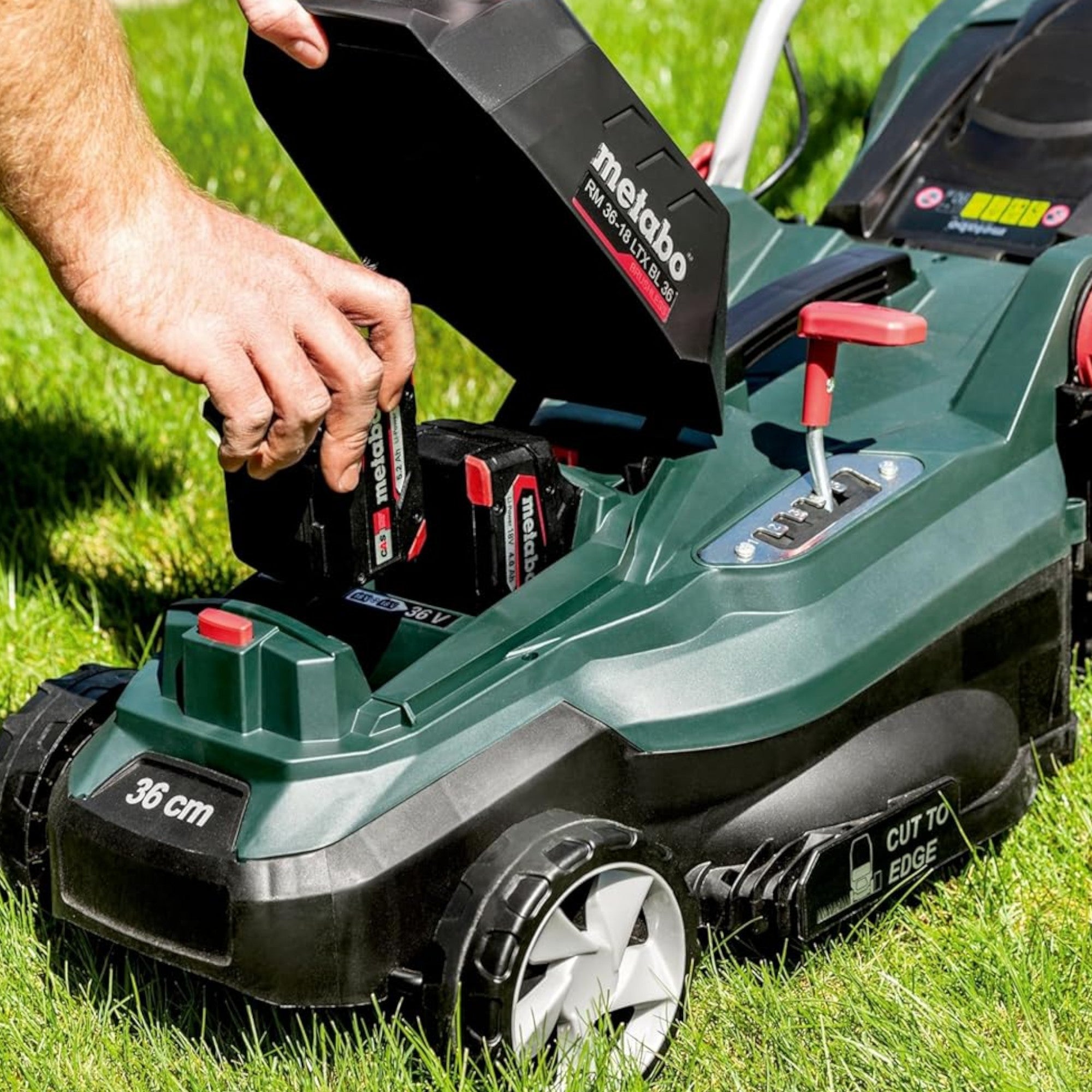 Metabo RM 36 18 LTX BL 36 Akku Rasenmaeher 36 V 2x 18 V 36 cm 601716650 Brushless 2x Akku 5 2 Ah 2x Ladegeraet 4 - toolbrothers