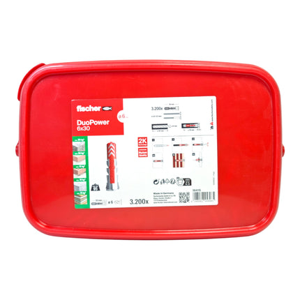 Fischer Duopower 6x30 Eimer Duebel 6 x 30 mm 3200 Stueck 564115  3 - toolbrothers