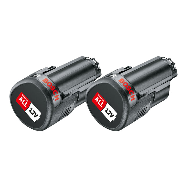 Bosch Akku Set 2x PBA 12V 2 0Ah O B Akku 12 V 2 0 Ah 2x 1600A02N79 POWER FOR ALL 0 - toolbrothers