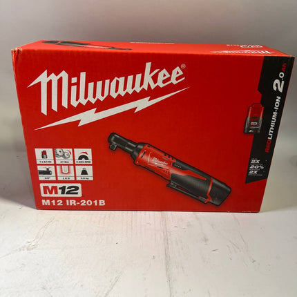 Milwaukee M12 IR 201B Akku Ratsche 12 V 47 Nm 3 8 1x Akku 2 0 Ah Ladegeraet Tasche 4933448110 Leicht Gebraucht 0 - toolbrothers