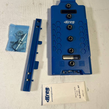 Kreg LR32 Lochreihen Bohrschablone 32 mm blau 5 mm Bohrer KMA3232 INT OVP Beschaedigt 1 - toolbrothers