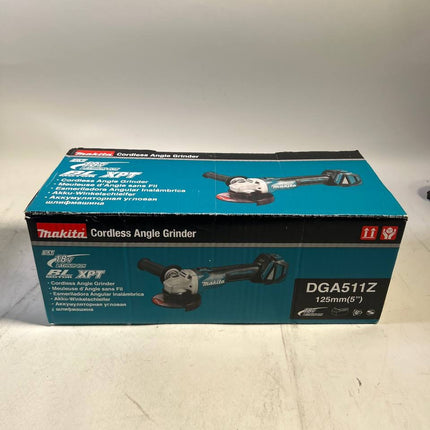 Makita DGA 511 Z Akku Winkelschleifer 18 V 125 mm Brushless Solo ohne Akku ohne Ladegeraet Leicht Gebraucht 3 - toolbrothers
