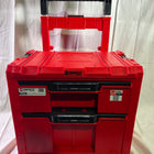 Qbrick System PRO Cart 2 0 Plus Drawer 2 Red Ultra HD Custom mobile Box auf Raedern 520 x 415 x 660 mm 9 5 l 12 l abnehmbarer Doppelteleskopgriff Beschaedigt 0 - toolbrothers