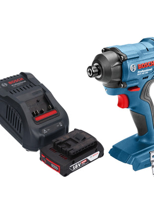 Akumulatorowy klucz udarowy Bosch GDR 18V-160 Professional 18 V 160 Nm 1/4" + 1x akumulator 2,0 Ah + ładowarka