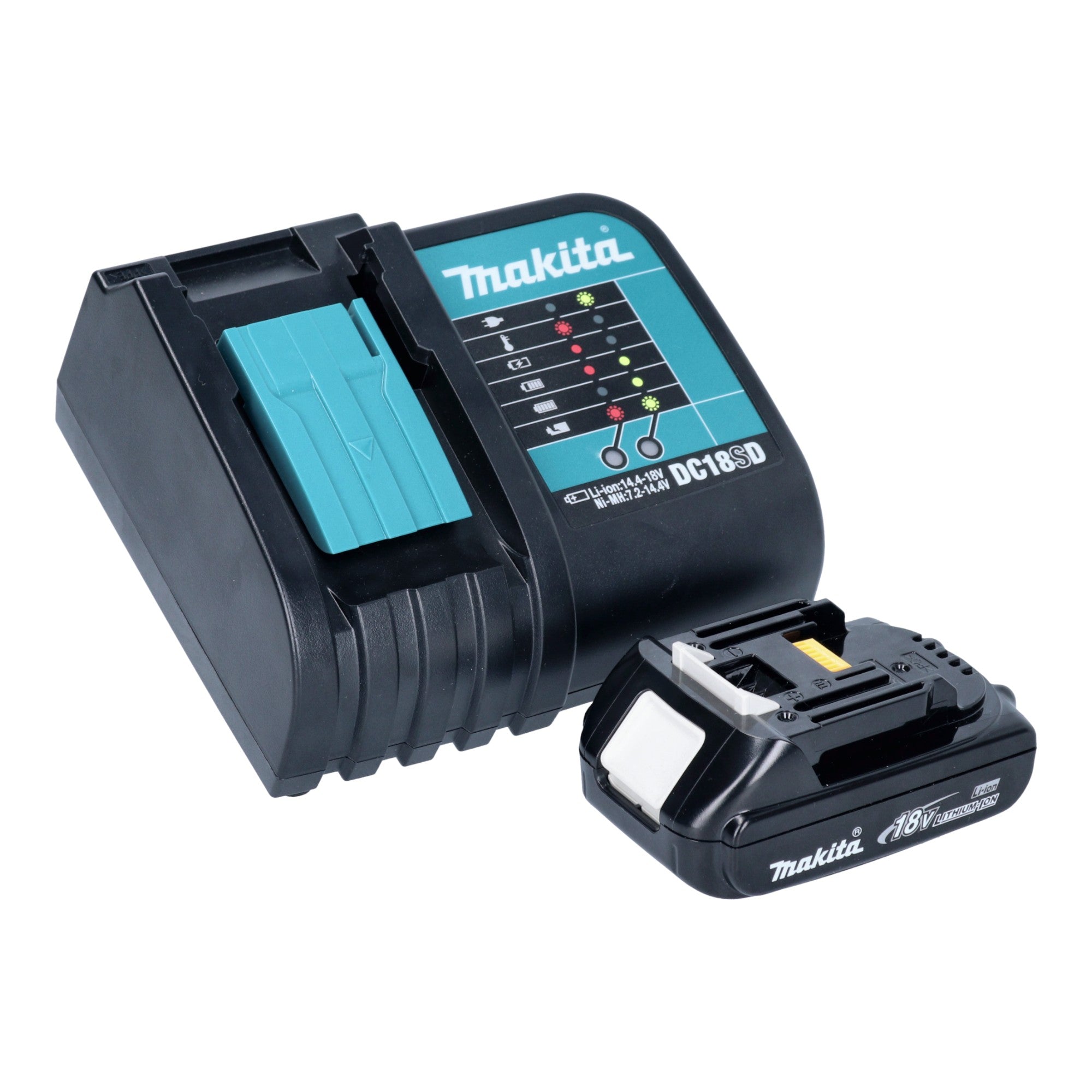 Makita DML 816 SY1X Akku Arbeitsleuchte 18 V 500 lm LED 1x Akku 1 5 Ah Ladegeraet 2 - toolbrothers