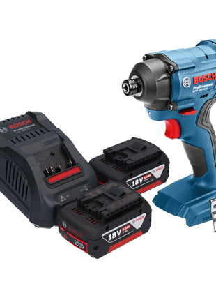 Akumulatorowy klucz udarowy Bosch GDR 18V-160 Professional 18 V 160 Nm 1/4" + 2x akumulator 5,0 Ah + ładowarka