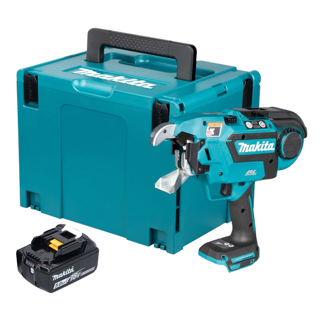 Makita DTR 181 T1J Akku Bewehrungsverbinder 18 V 0 8 mm Brushless 1x Akku 5 0 Ah Makpac ohne Ladegeraet 0 - toolbrothers