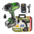 Procraft PWA90 Akku Schlagschrauber 20 V 2100 Nm 3 4 Brushless 1x Akku 4 0 Ah Ladegeraet Koffer 0 - toolbrothers