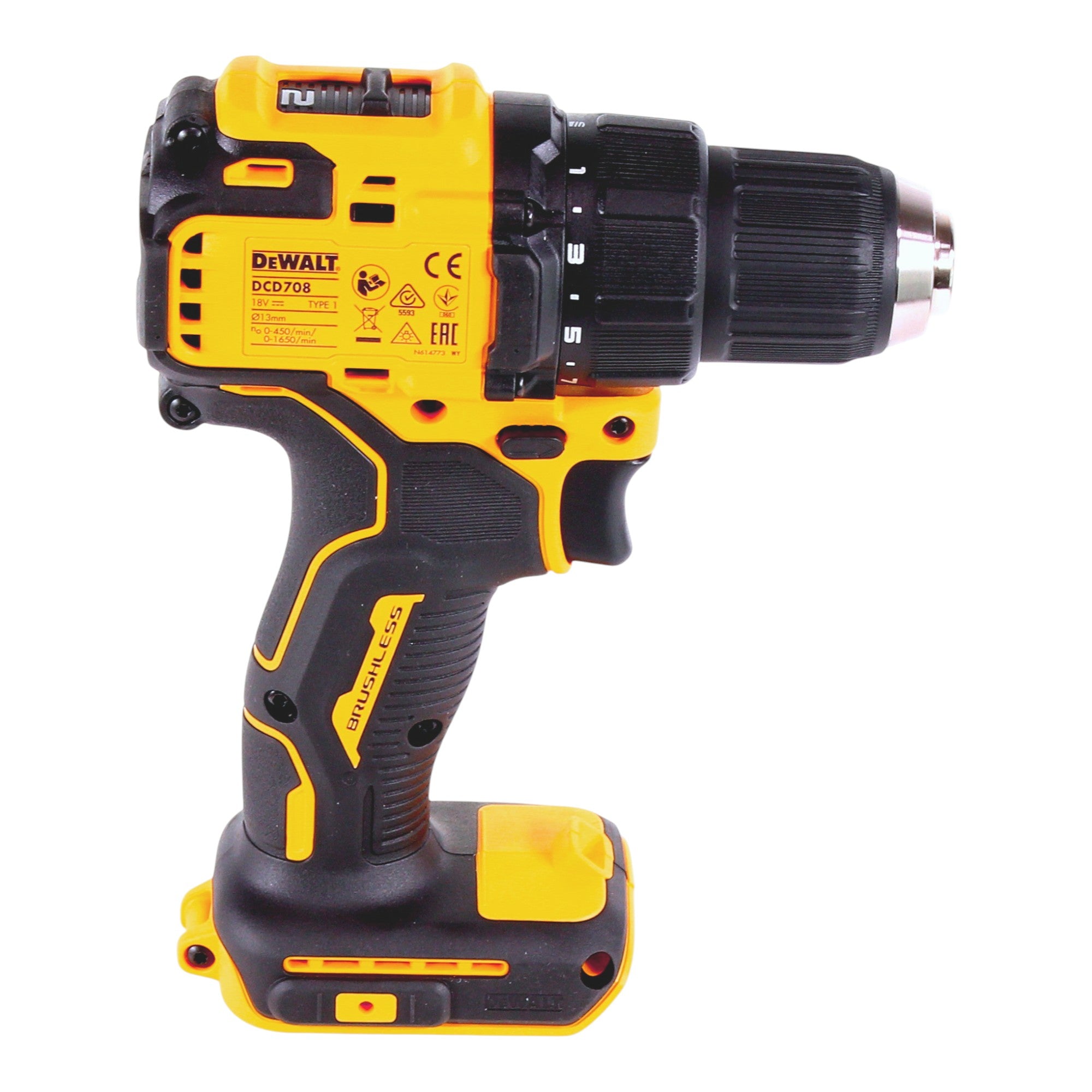 DeWalt DCD 708 N Akku Bohrschrauber 18 V 65 Nm Brushless 1x Akku 4 0 Ah ohne Ladegeraet 4 - toolbrothers