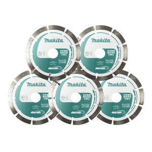 Makita 5x Diamak Diamanttrennscheibe 125 x 22,23 mm ( 5x D-80086 )